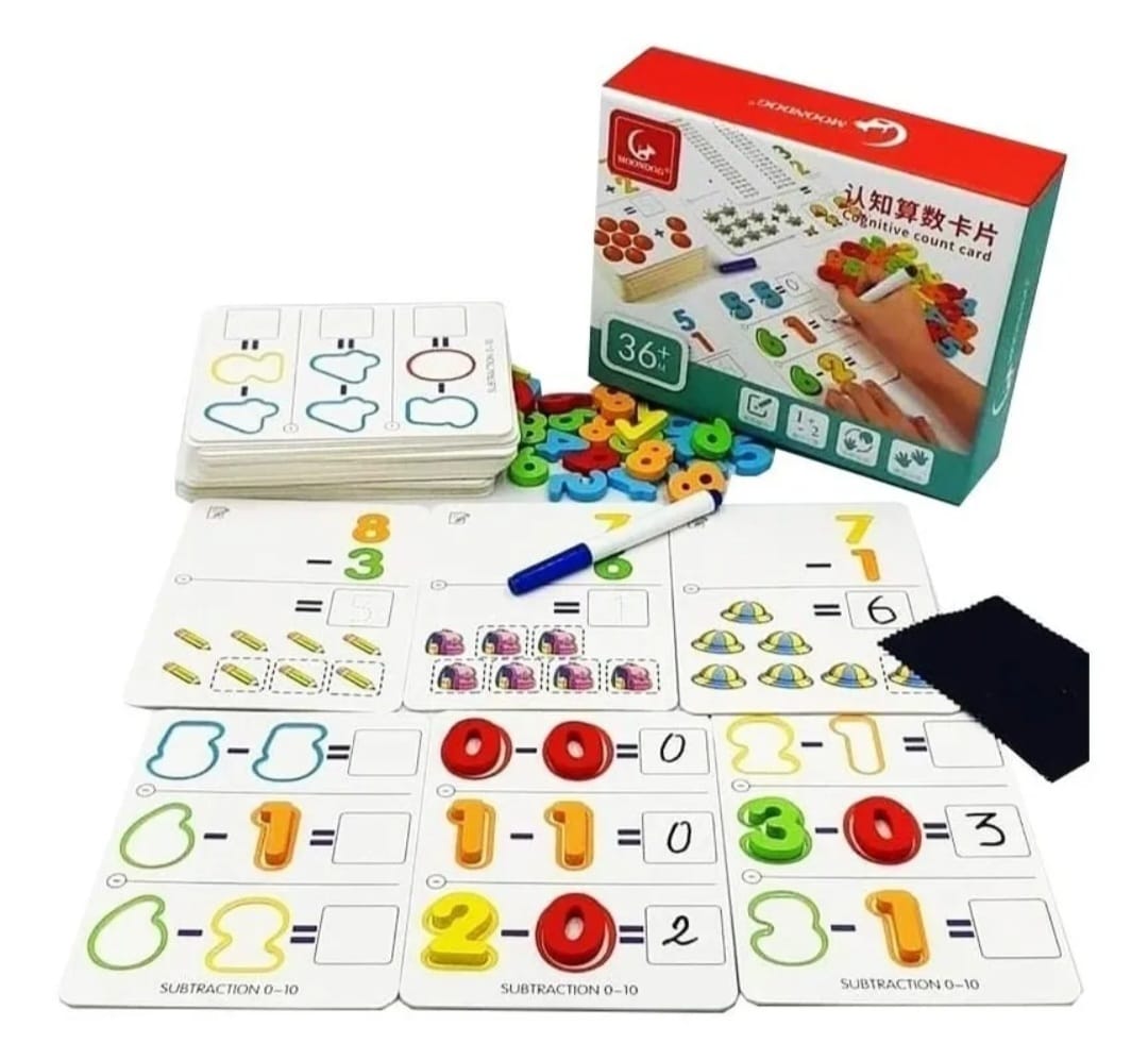 Juego Didáctico Conteo Cognitivo Aprende Matemática Niños
