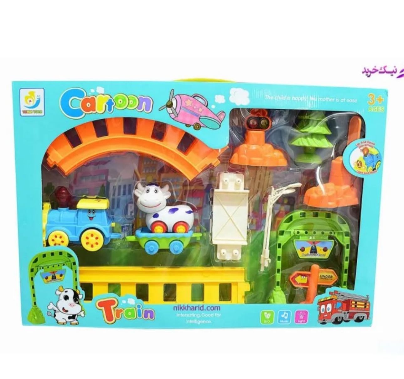 Tren Y Pista Animales Sonido Y Luces Juego Niños