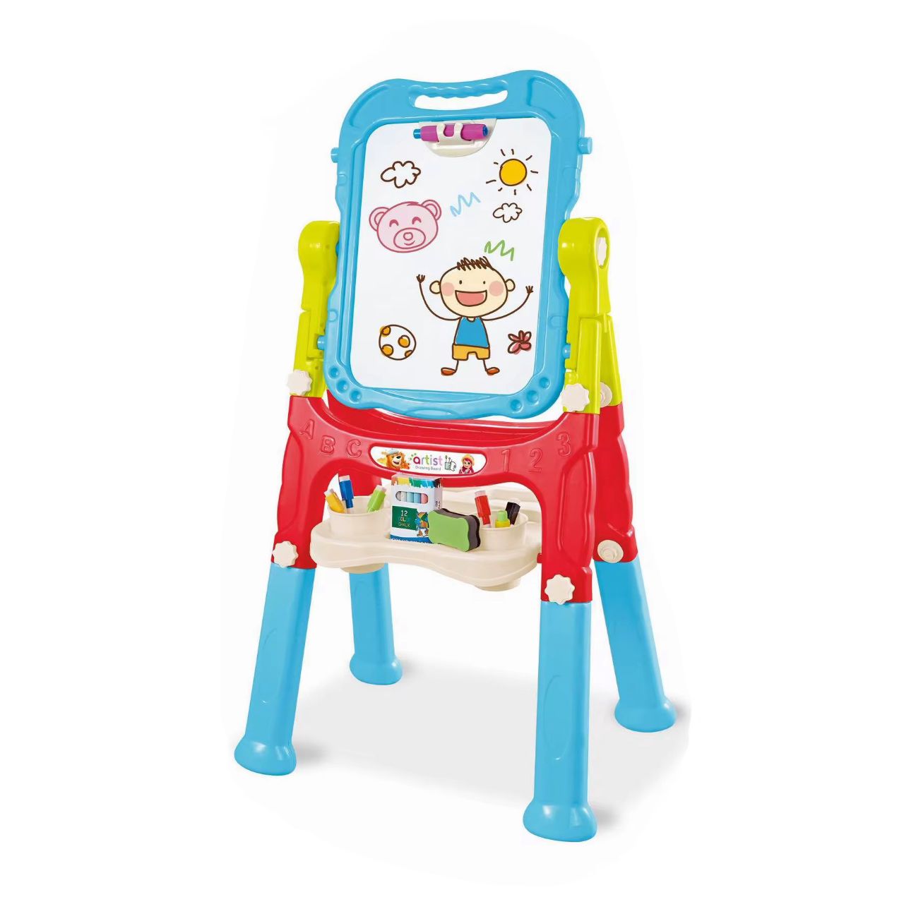 Pizarra Atril Dibujo Plumón-tiza Dibujos Niños