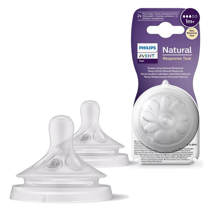 Tetinas Natural Response  Avent  1m+ Flujo 3 Repuesto