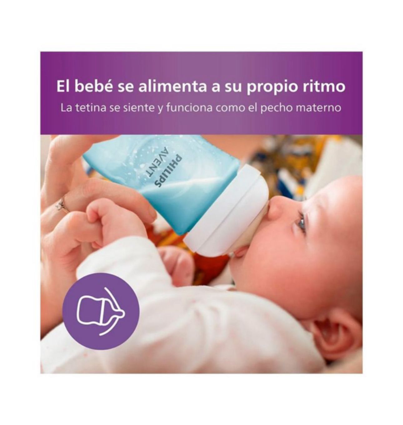 Set de mamaderas natural translucido Avent Celeste