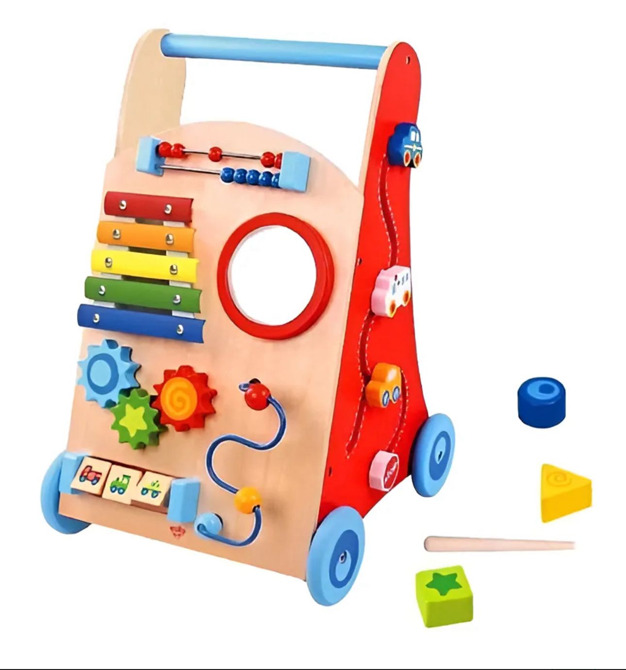 Caminador De Actividades Didactico Madera Bebe-niños