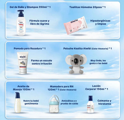 Set De Regalo Cuidado Del Bebé Recién Nacido Aiwibi