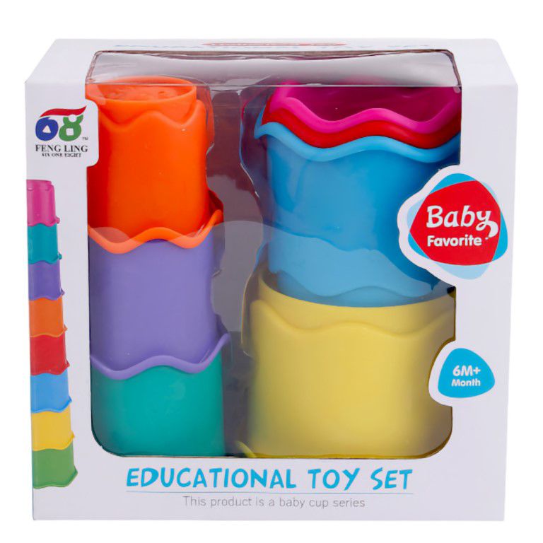 Juguete Motricidad Vasos Lógicos Apilable Niños