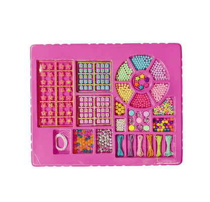 Set Juego Cuenta Y Mostacilla Pulseras-collares Niñas