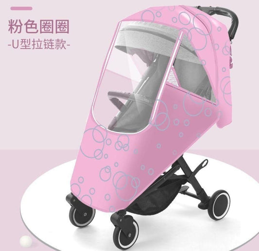 Cubre Coche Impermeables Con Apertura Diseños- Colores Bebé