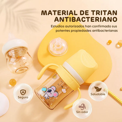 Mamadera Anticólicos con asas Aiwibi 180ml Tritan