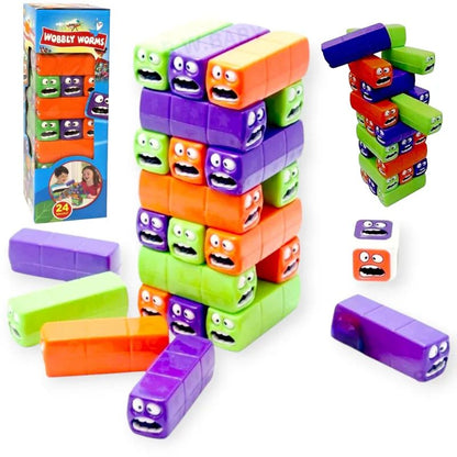 Torre De Bloques Apilable Estilo Jen--ga Plástico