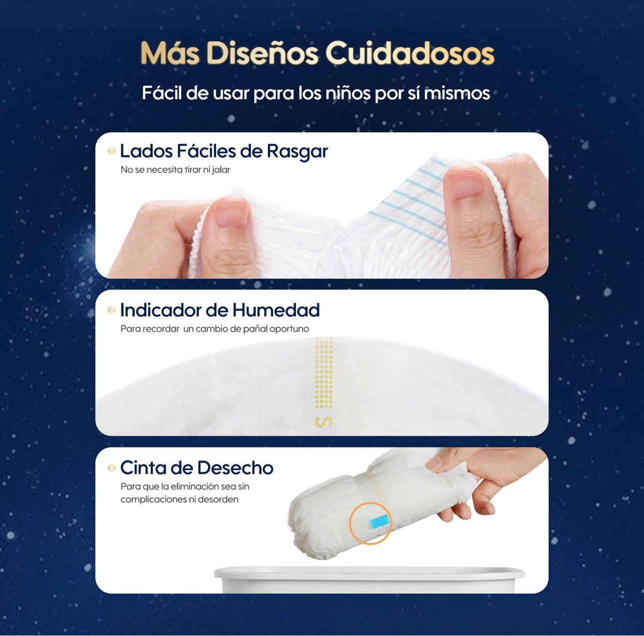 Pañales  Aiwibi Comfynite Pack X6 - talla P/M