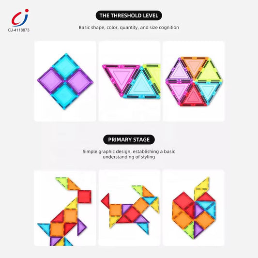 Juego De Bloques Magneticos Con Autos 68 Piezas