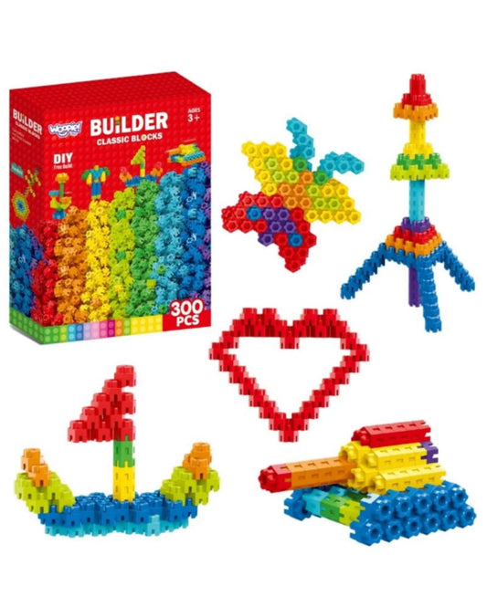 Conectores Hexagonales Juego De Construcción Didáctico 300pz