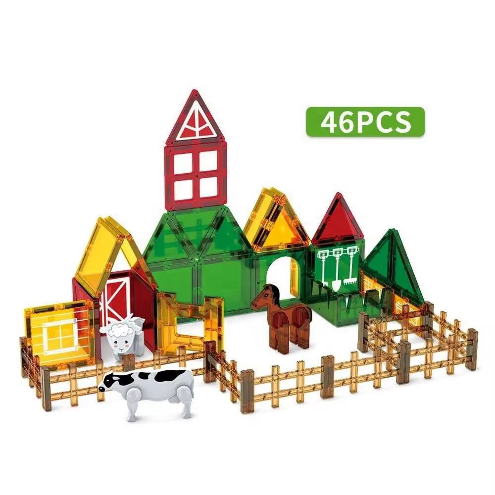 Juego De Imanes Magneticos Granja- Animales 46 Pzs