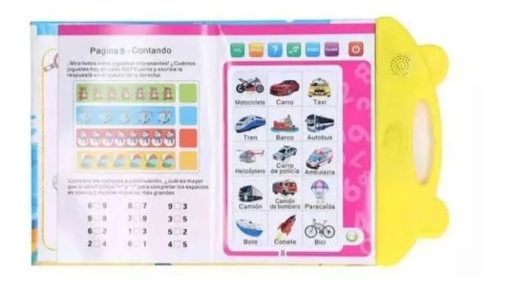Libro Aprendizaje Didáctico Interactivo Para Niños Español
