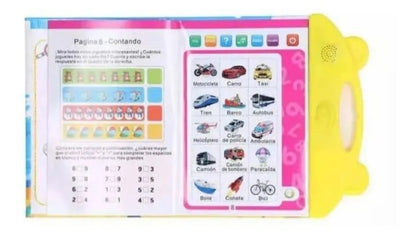 Libro Aprendizaje Didáctico Interactivo Para Niños Español