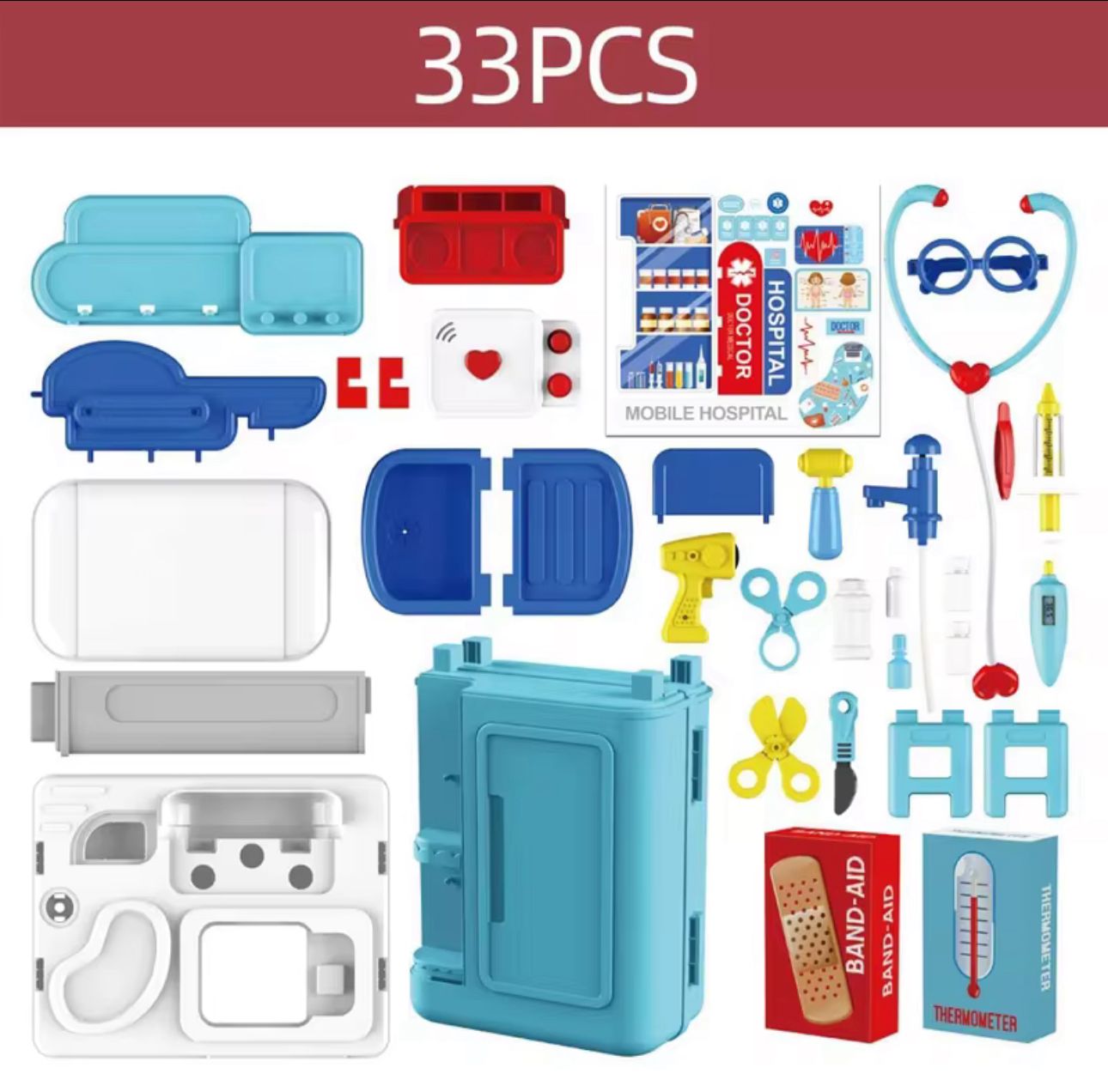 Set Doctor Medicina Juguete Maleta Juego De Roles Niños