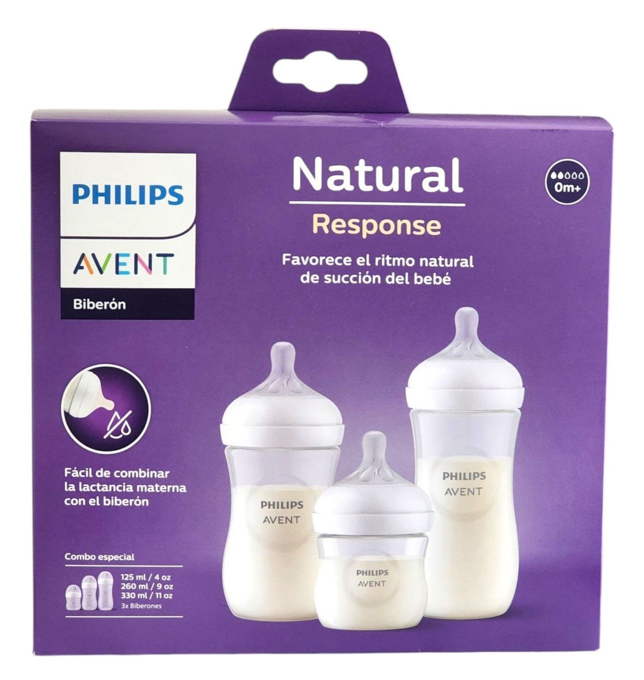 Set de mamaderas natural translucido Avent