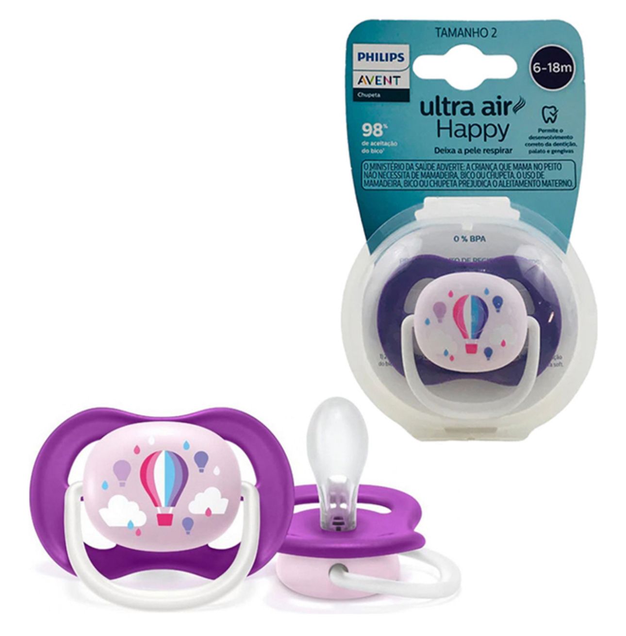 Chupete Globo Ultra Air Happy 6-18 M