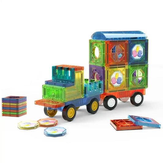 Bloques Magneticos De Construcción Didácticos 43 Piezas