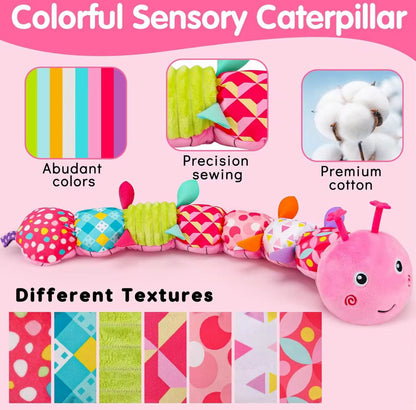 Peluche Gusano Sensorial Oruga Niños Multicolor Infantil