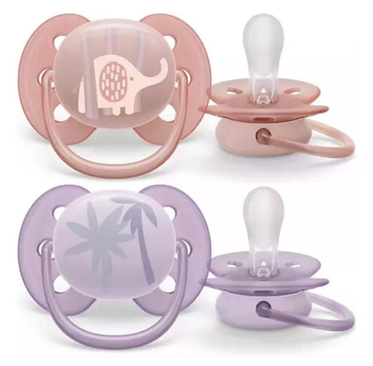 Chupete Ultra Soft 0-6 M niña Elefante