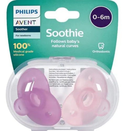 Chupete Soothie Rosado  0-6 M