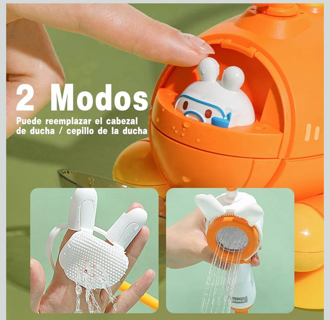 Submarino Regadera De Baño Para Bebe Juguete Ducha Tina