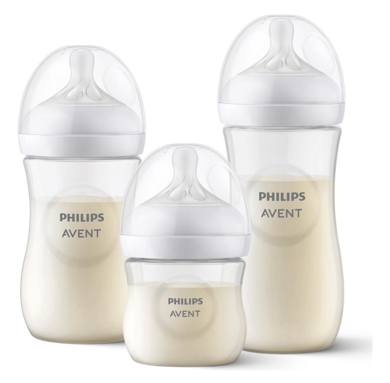 Set de mamaderas natural translucido Avent