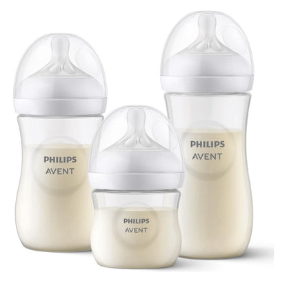 Set de mamaderas natural translucido Avent