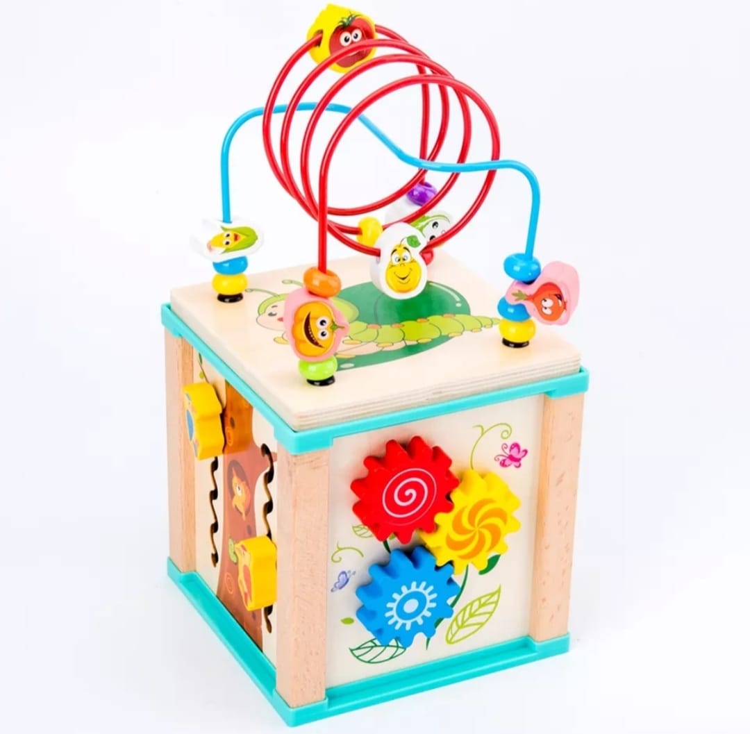 Cubo Didáctico Juguete De Madera Montessori Niños Infantil