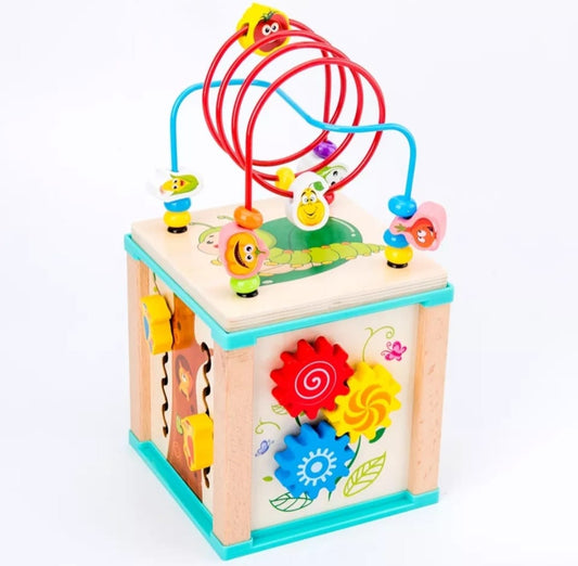 Cubo Didáctico Juguete De Madera Montessori Niños Infantil