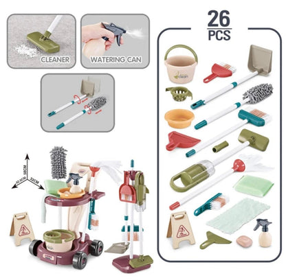 Juguete Limpieza Set De Aseo Didáctico Con Aspiradora Niños