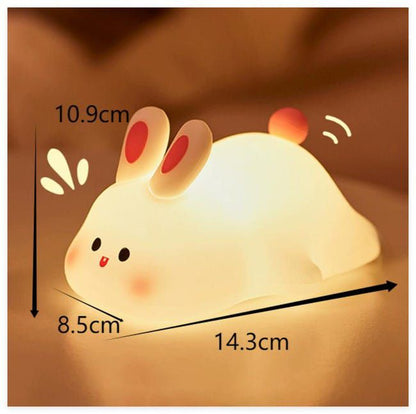 Lampara Espanta Cuco De Silicona Conejo Led Usb