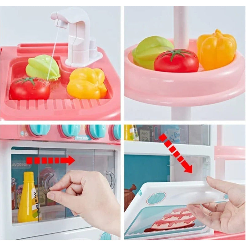 Cocina De Juguete Con Luz- Sonido- Vapor- Utensilios Niños