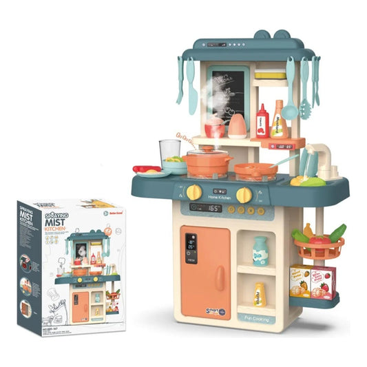Cocina De Juguete Con Luz- Sonido- Vapor- Utensilios Niños