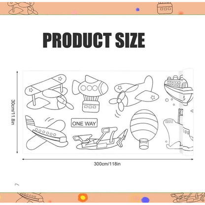 Rollo Papel Para Colorear Dibujo Para Niños Manualidades