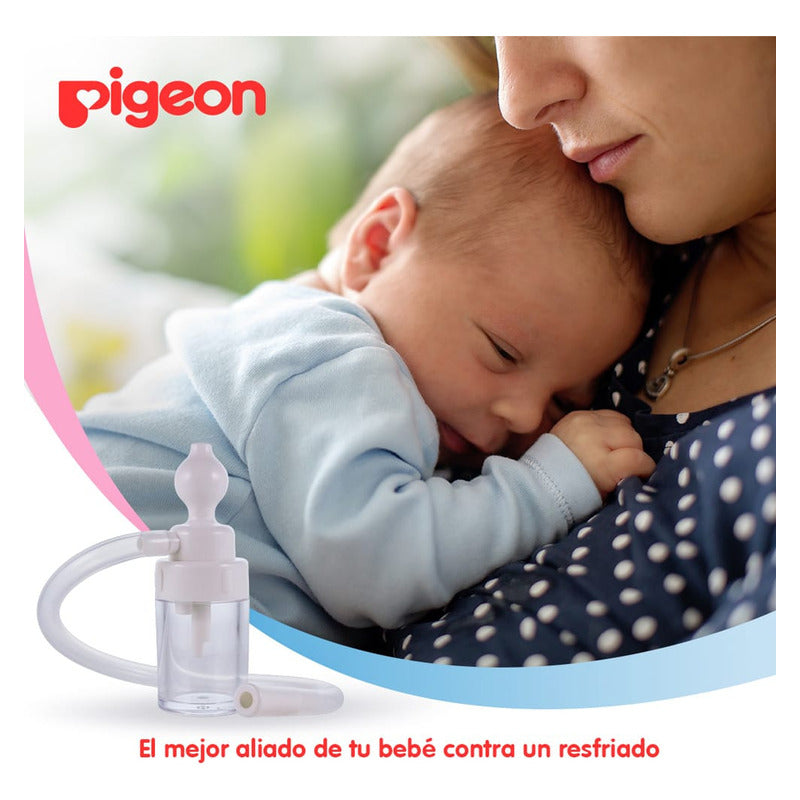 Aspirador Nasal Pigeon Con Deposito Para Bebes Saca Mocos