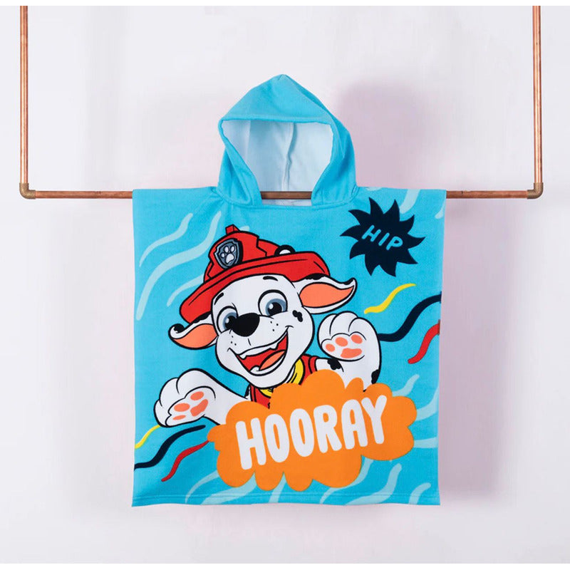 Toalla Con Capucha Niños Personajes Animados Playa-piscina