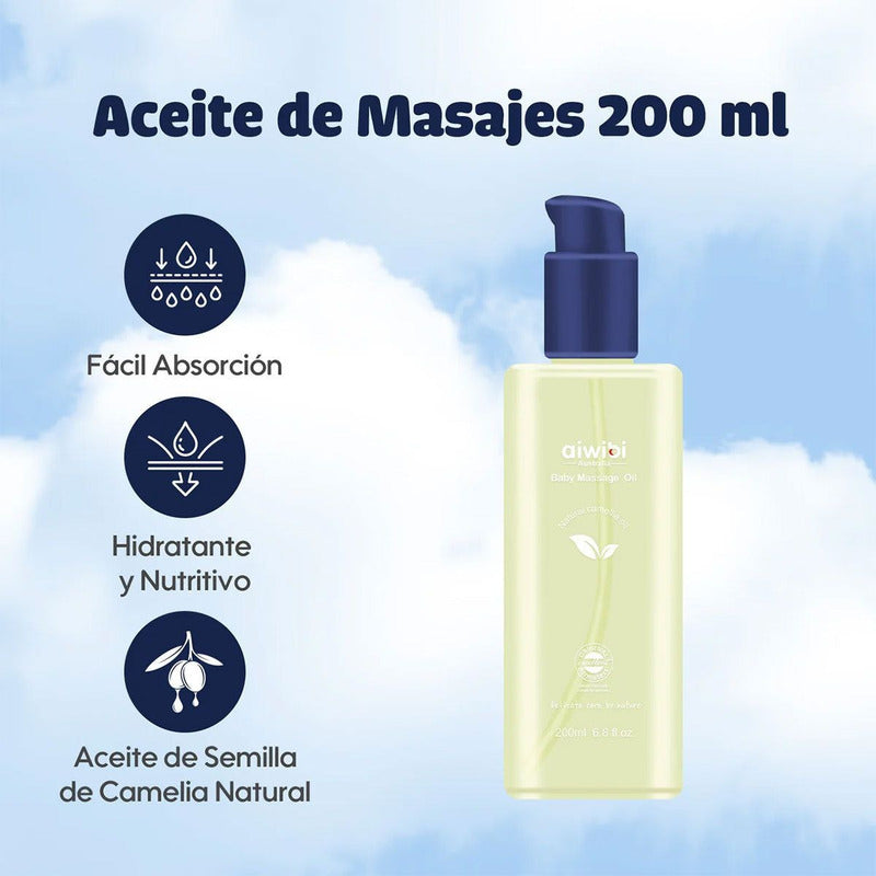 Aceite Corporal Para Bebe Aiwibi 200ml