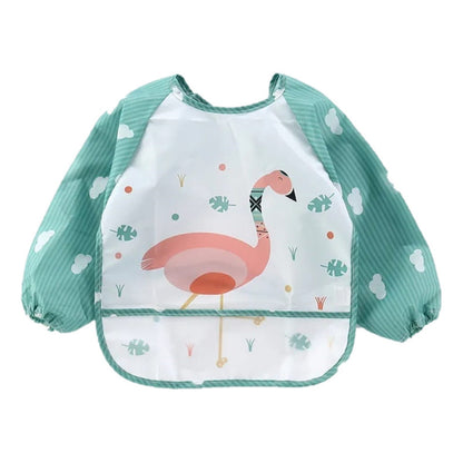 Delantal Babero Con Manga Impermeable Para Niños Animalitos