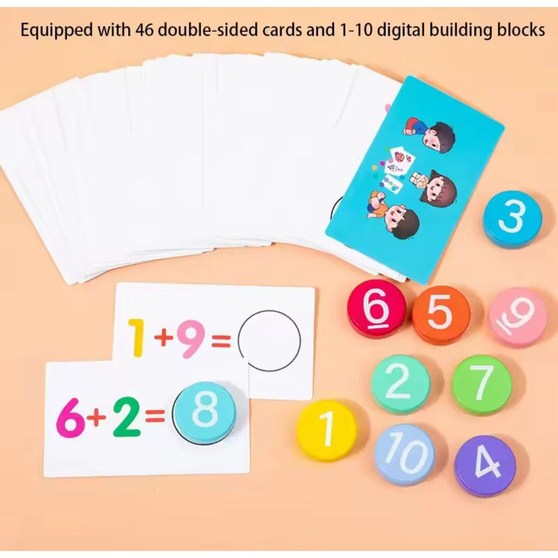 Juego Didactico Aprendizaje Operaciones Matemáticas Niños Multicolor