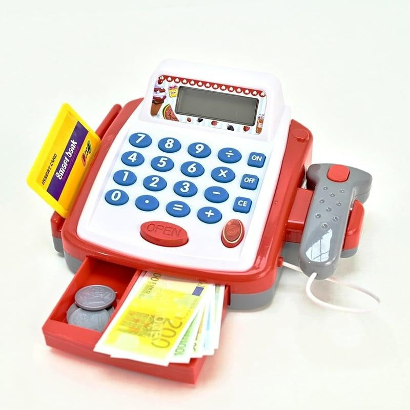 Caja Registradora Supermercado Calculadora Real Juegos Niños