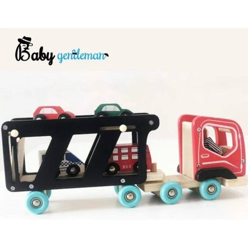 Juguete Camión Remolque Madera Niños Remolque Multicolor