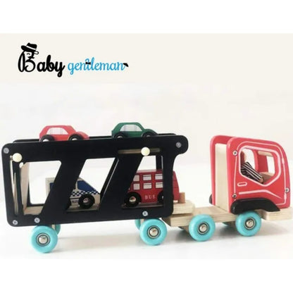 Juguete Camión Remolque Madera Niños Remolque Multicolor