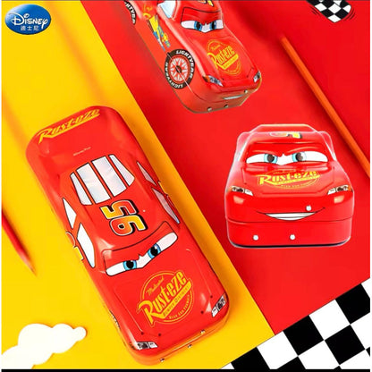 Cartuchera Estuche Metal Cars Niños