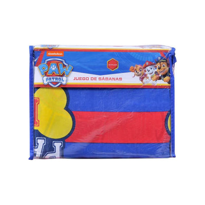 Juego De Sábanas 1.5 Plazas Paw Patrol Infantil Niños-niñas