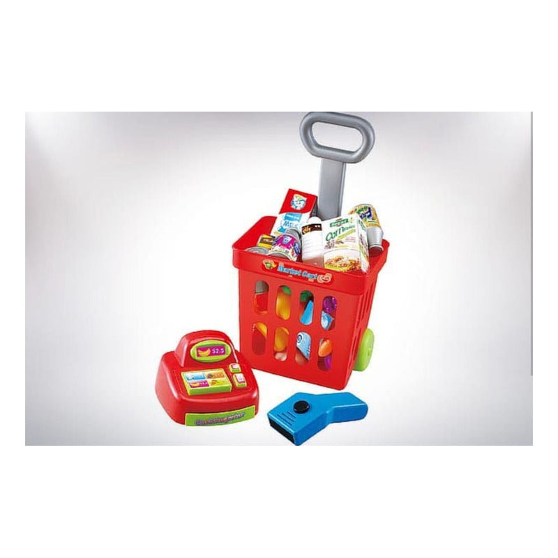 Caja Registradora Mini Carrito De Supermercado Juegos Niños