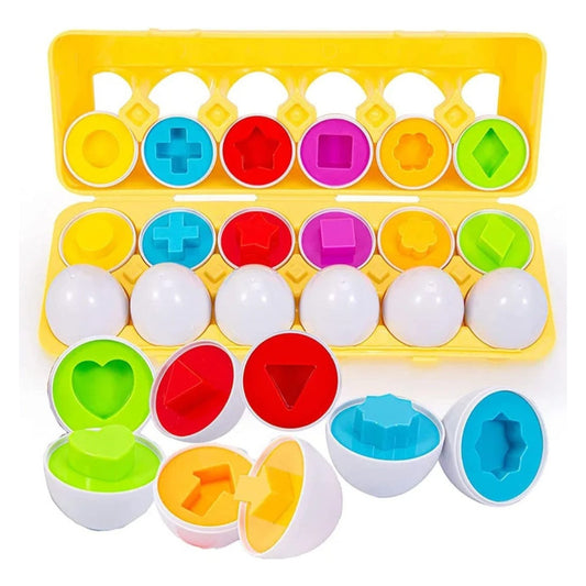 Juego Encaje Huevos Montessori Figuras Niños
