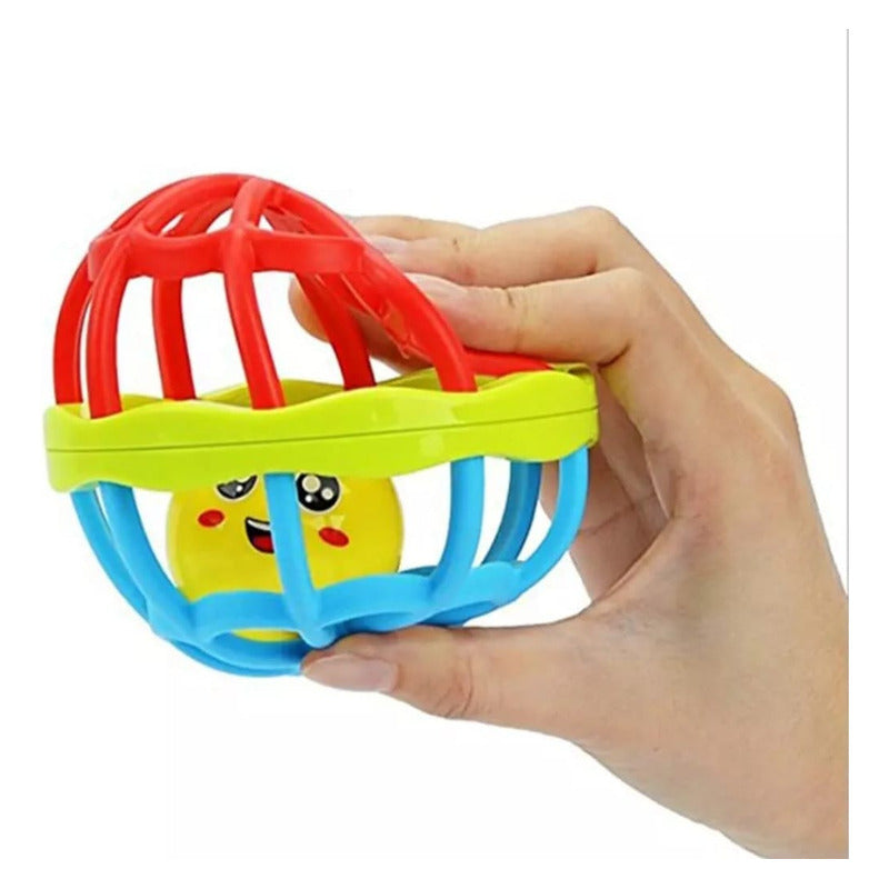 Pelota Sonajero Flexible Estimulación Sensorial Del Bebé