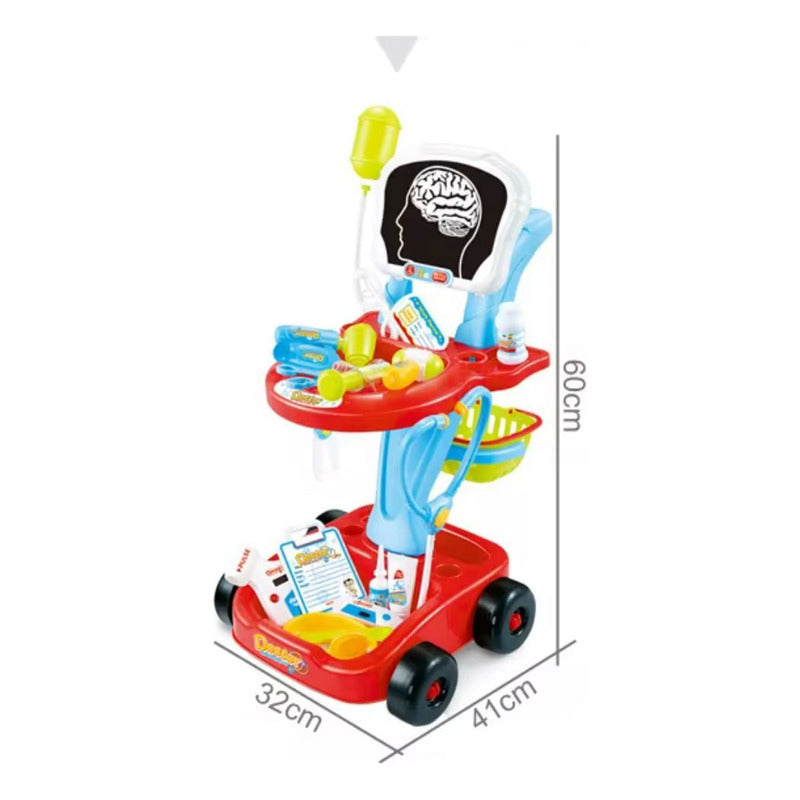 Carro Doctor Juguete Didáctico Juego De Roles Niños Azul