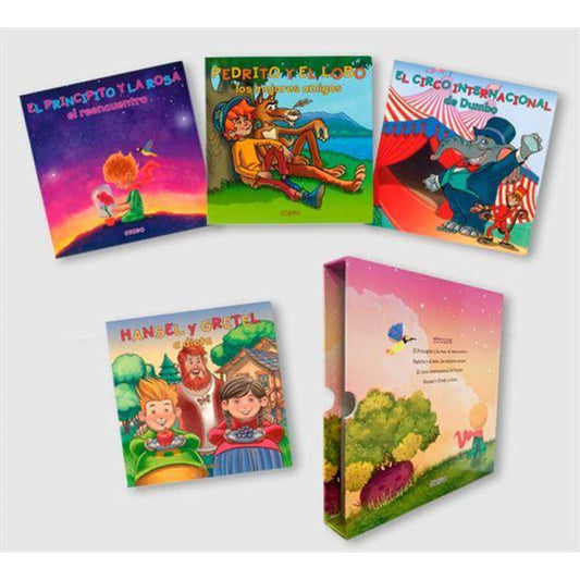 Set Libros Cuento Lectura Tapa Dura Para Niños